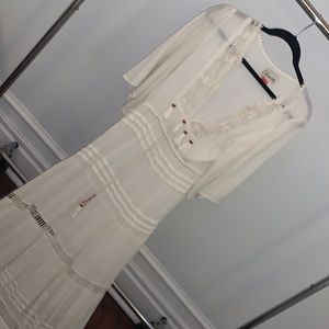 Cleobella white maxi dress